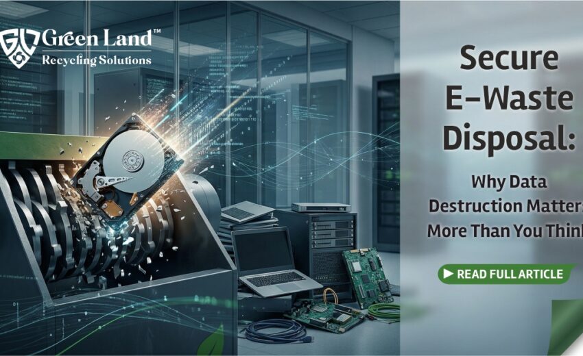 Secure E-Waste Disposal: Why Data Destruction Matters More Than You Think